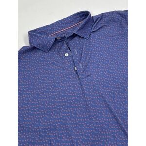 Criquet Men's L Navy Cotton Short‎ Sleeve Shirt